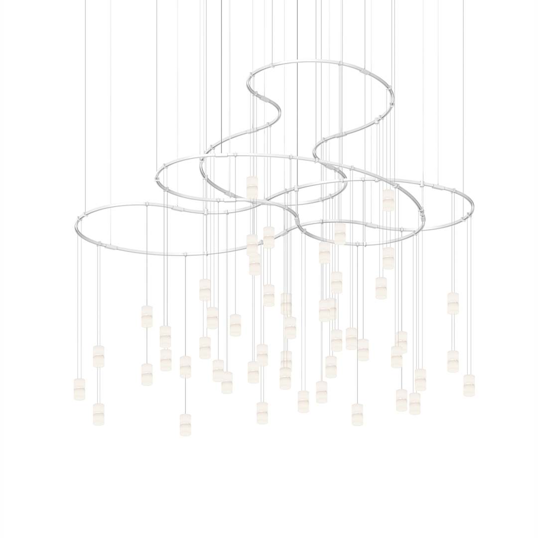 Suspenders 82" Wide LED Matrix Chandelier