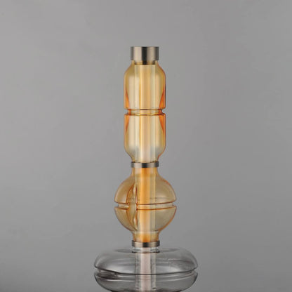 Gusto 28" Tall LED Column Table Lamp with Hand-Blown Glass Shades