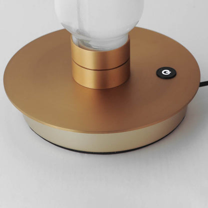 Gusto 28" Tall LED Column Table Lamp with Hand-Blown Glass Shades