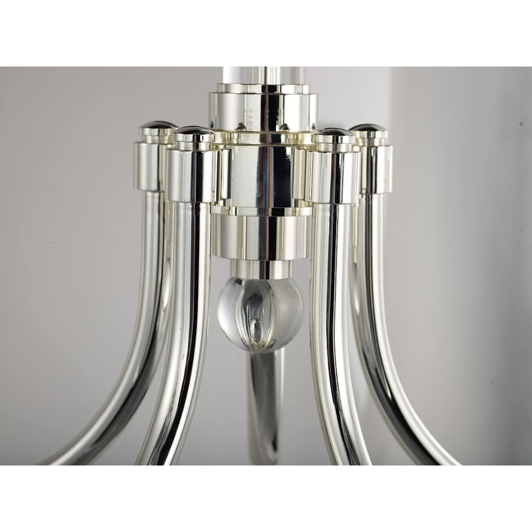 Manhattan 5 Light 34-1/4" Wide Chandelier with Silk Shades