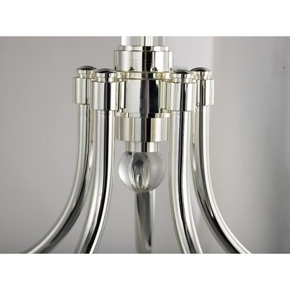 Manhattan 5 Light 34-1/4" Wide Chandelier with Silk Shades