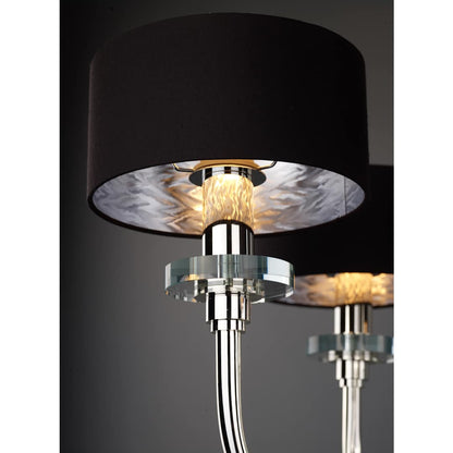 Manhattan 5 Light 34-1/4" Wide Chandelier with Silk Shades