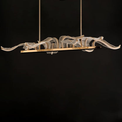 Lillet 61" Wide LED Crystal Abstract Chandelier with Beveled Crystal Shades