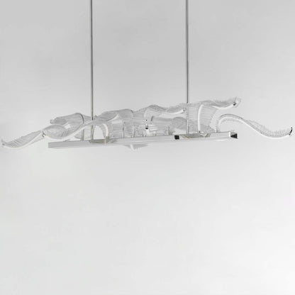 Lillet 61" Wide LED Crystal Abstract Chandelier with Beveled Crystal Shades