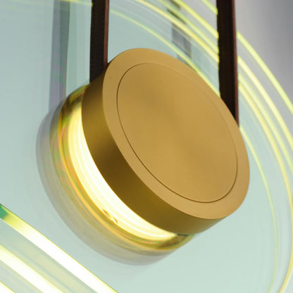 Stratum 32" Wide LED Abstract Linear Pendant by Nina Magon