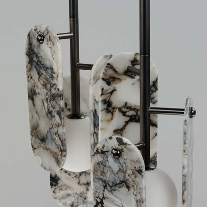 Megalith 5 Light 48" Wide LED Linear Chandelier by Nina Magon