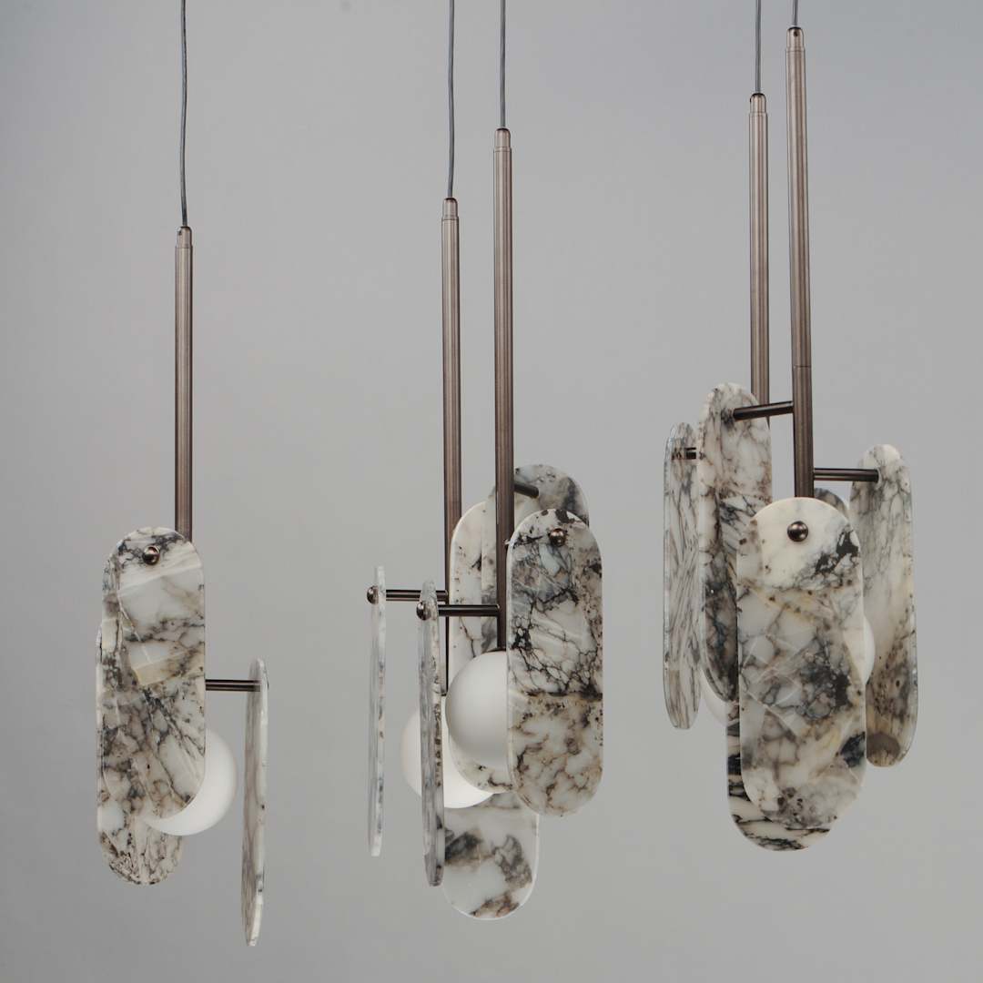 Megalith 5 Light 48" Wide LED Linear Chandelier by Nina Magon