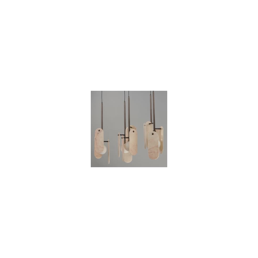 Megalith 5 Light 48" Wide LED Linear Chandelier by Nina Magon