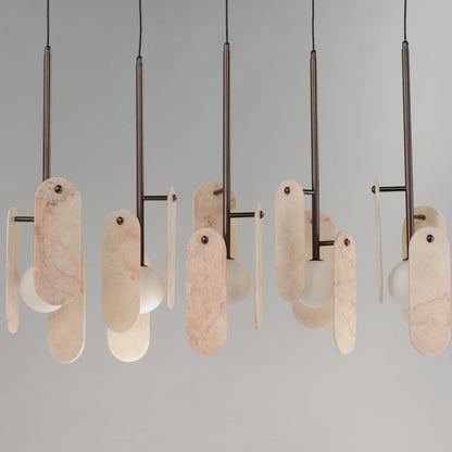 Megalith 5 Light 48" Wide LED Linear Chandelier by Nina Magon