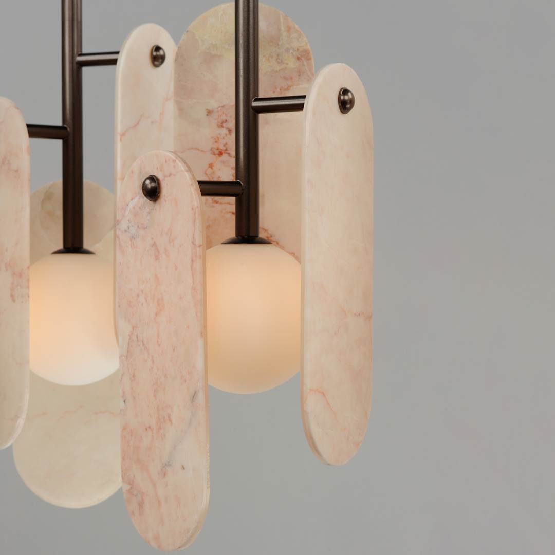 Megalith 5 Light 48" Wide LED Linear Chandelier by Nina Magon