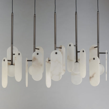 Megalith 5 Light 48" Wide LED Linear Chandelier by Nina Magon
