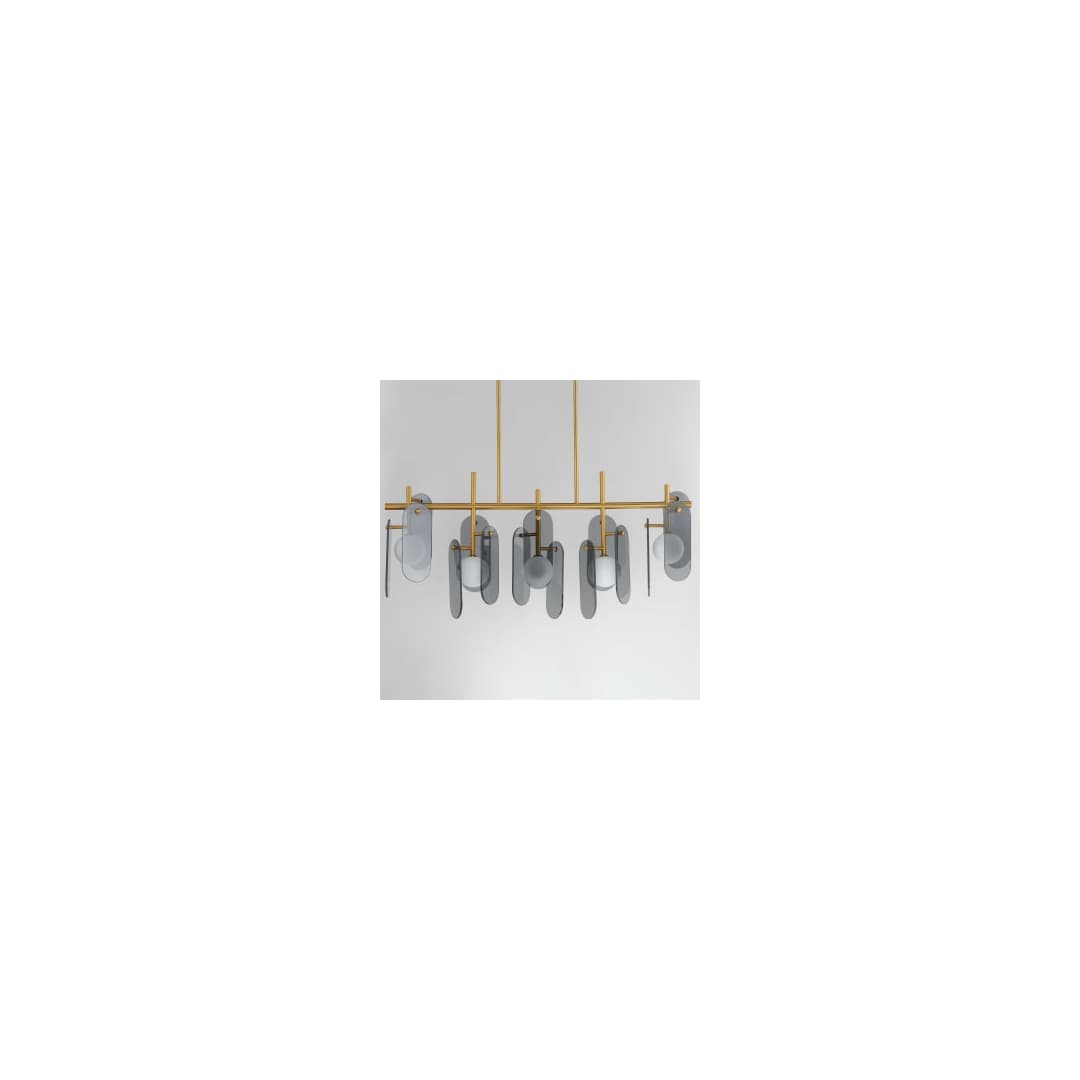 Megalith 5 Light 47" Wide LED Abstract Chandelier