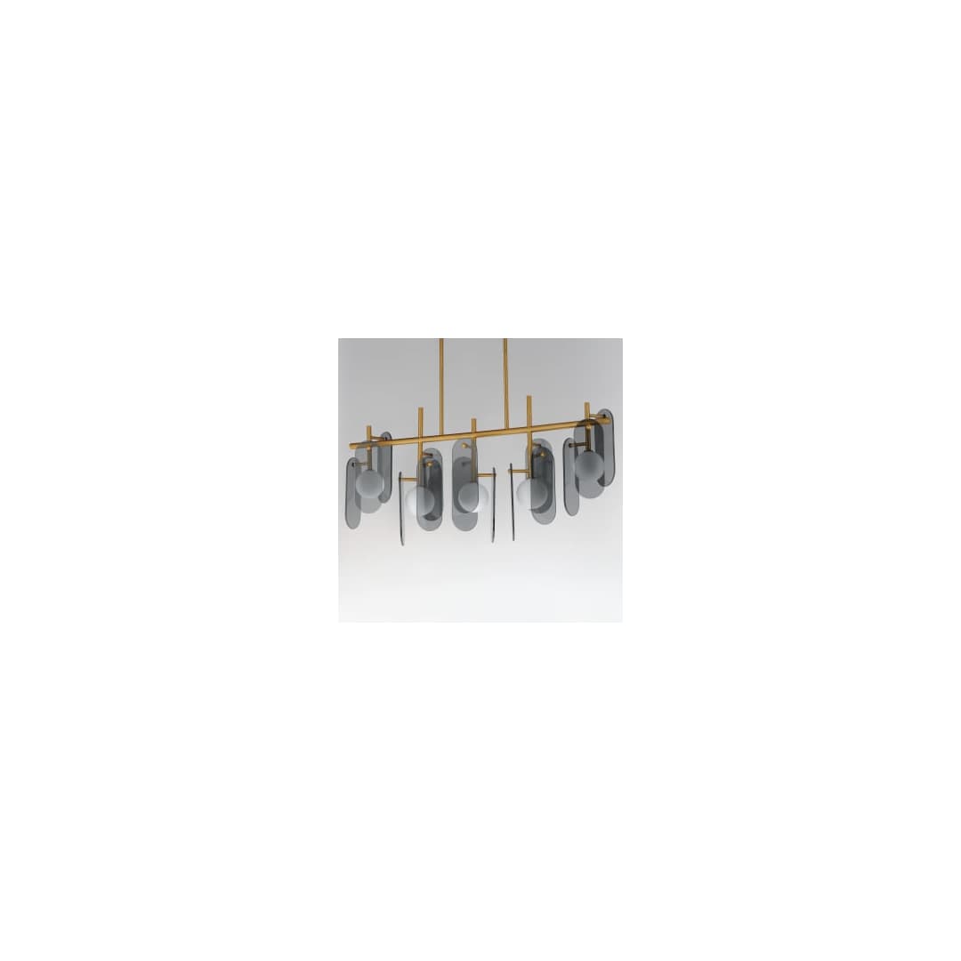 Megalith 5 Light 47" Wide LED Abstract Chandelier