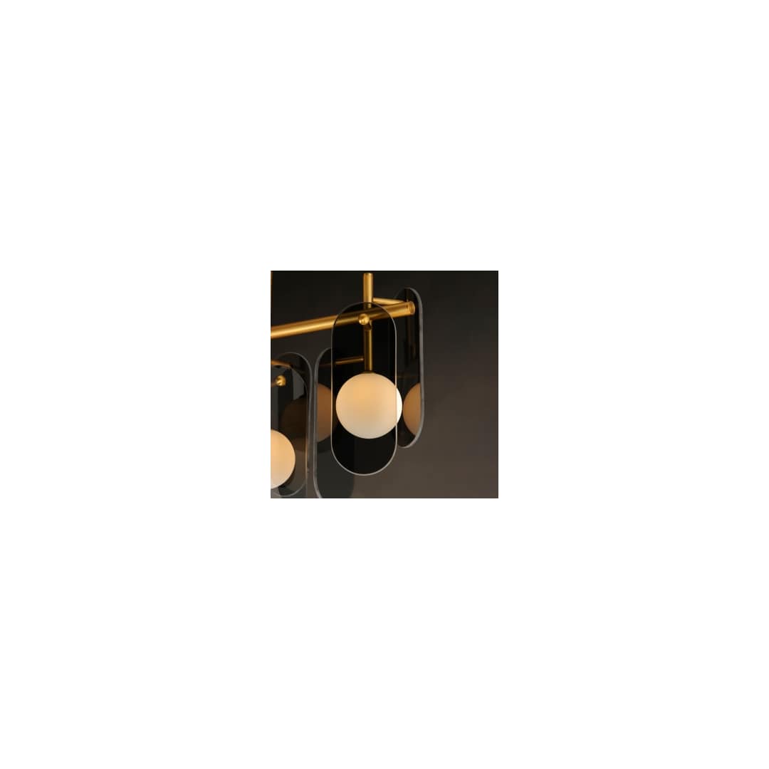 Megalith 5 Light 47" Wide LED Abstract Chandelier