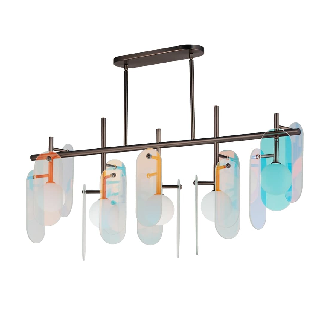 Megalith 5 Light 47" Wide LED Abstract Chandelier