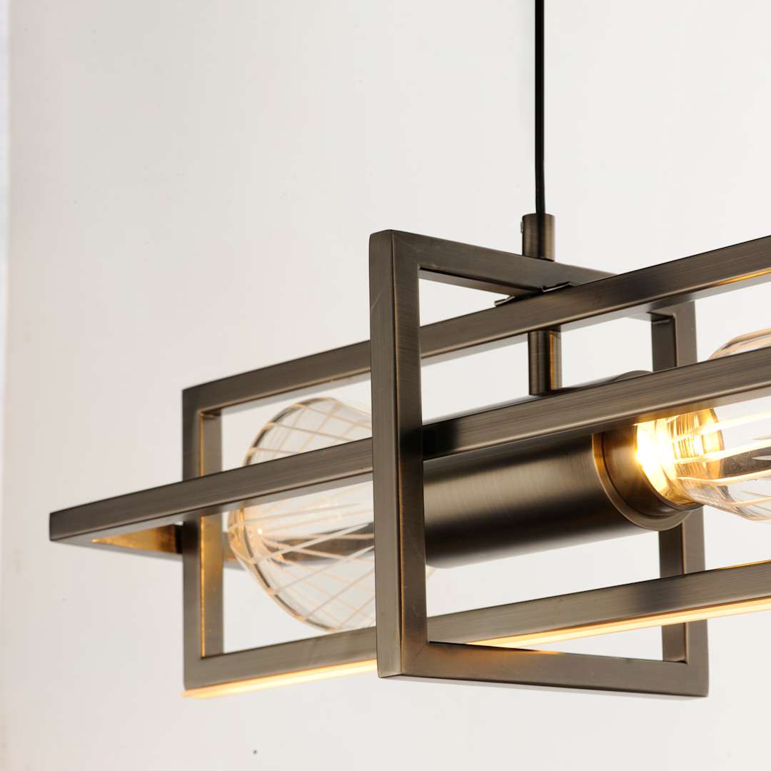 Zeppelin 6" Wide LED Linear Chandelier by Nina Magon