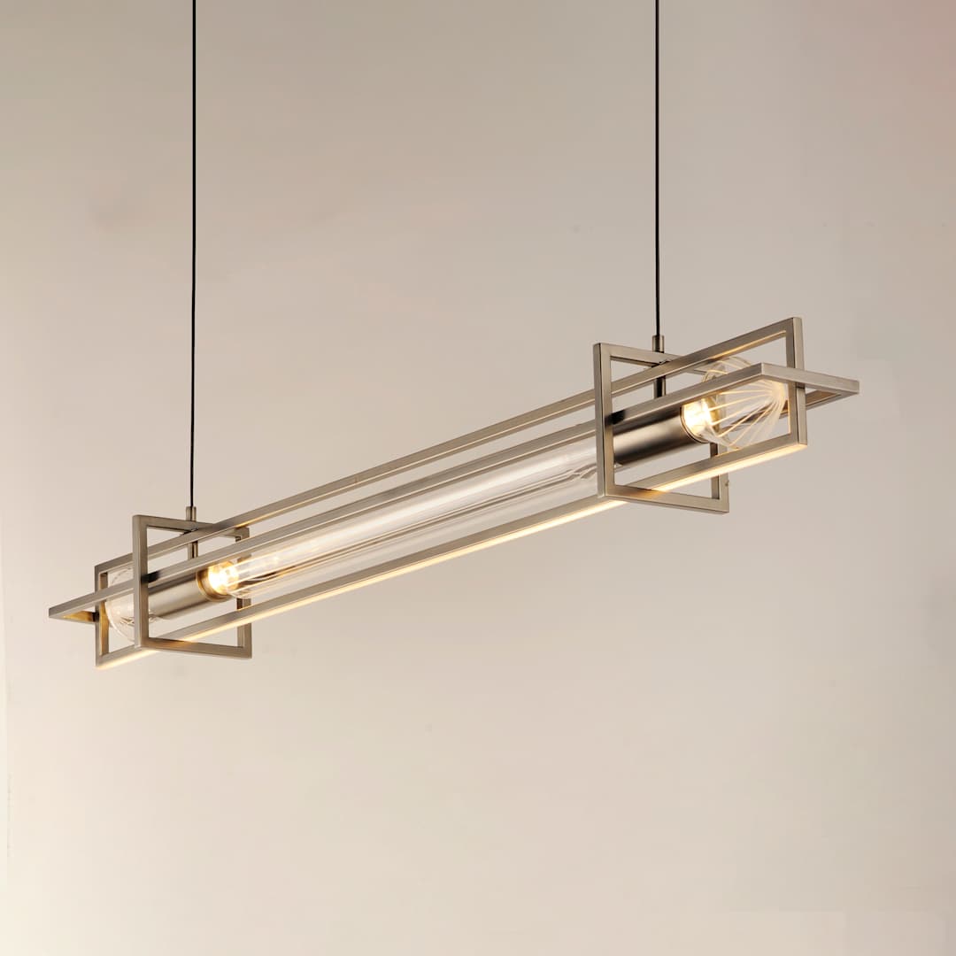 Zeppelin 6" Wide LED Linear Chandelier by Nina Magon