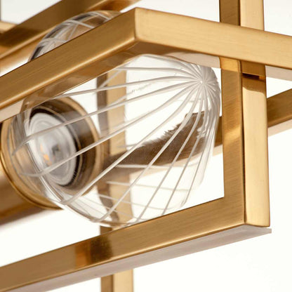 Zeppelin 6" Wide LED Linear Chandelier by Nina Magon