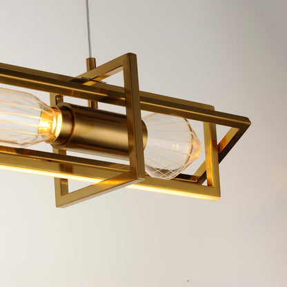 Zeppelin 6" Wide LED Linear Chandelier by Nina Magon