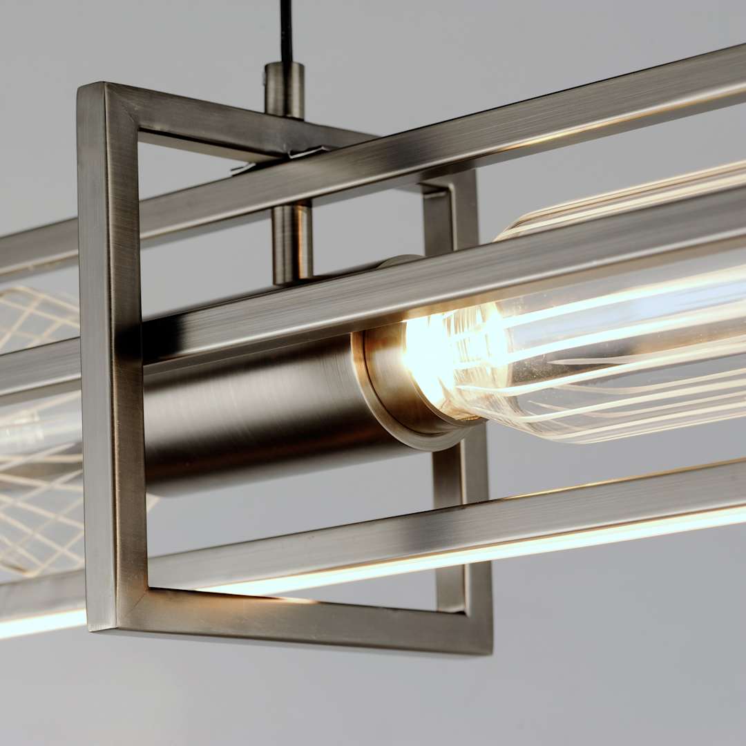 Zeppelin 6" Wide LED Linear Chandelier by Nina Magon