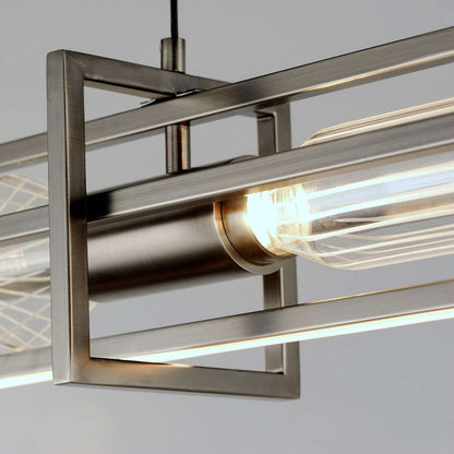 Zeppelin 6" Wide LED Linear Chandelier by Nina Magon