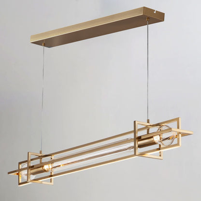 Zeppelin 6" Wide LED Linear Chandelier by Nina Magon