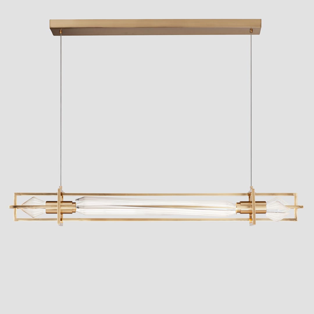Zeppelin 6" Wide LED Linear Chandelier by Nina Magon