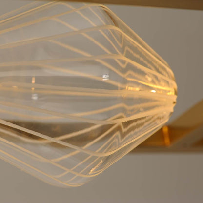 Zeppelin 6" Wide LED Linear Chandelier by Nina Magon