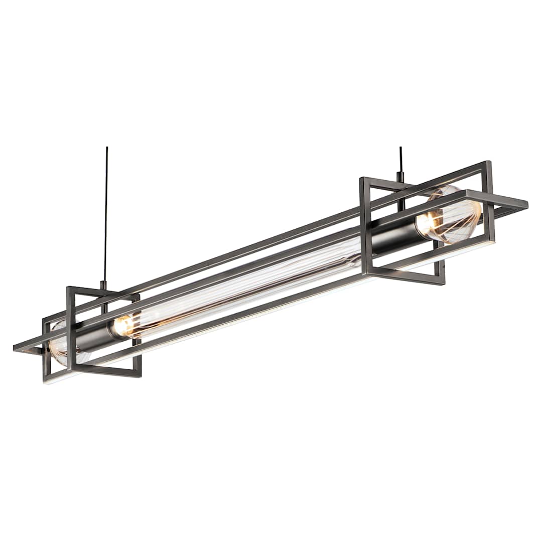 Zeppelin 6" Wide LED Linear Chandelier by Nina Magon
