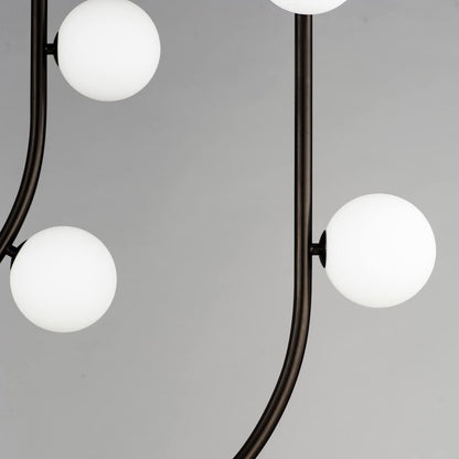 Contour 14 Light 43" Wide LED Semi-Flush Ceiling Fixture by Nina Magon