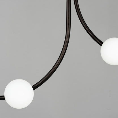 Contour 14 Light 43" Wide LED Semi-Flush Ceiling Fixture by Nina Magon