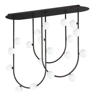 Contour 19 Light 52" Wide LED Semi-Flush Ceiling Fixture by Nina Magon