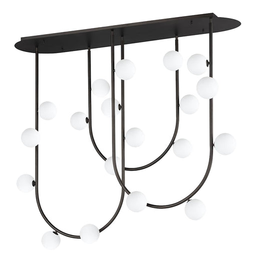 Contour 19 Light 52" Wide LED Semi-Flush Ceiling Fixture by Nina Magon