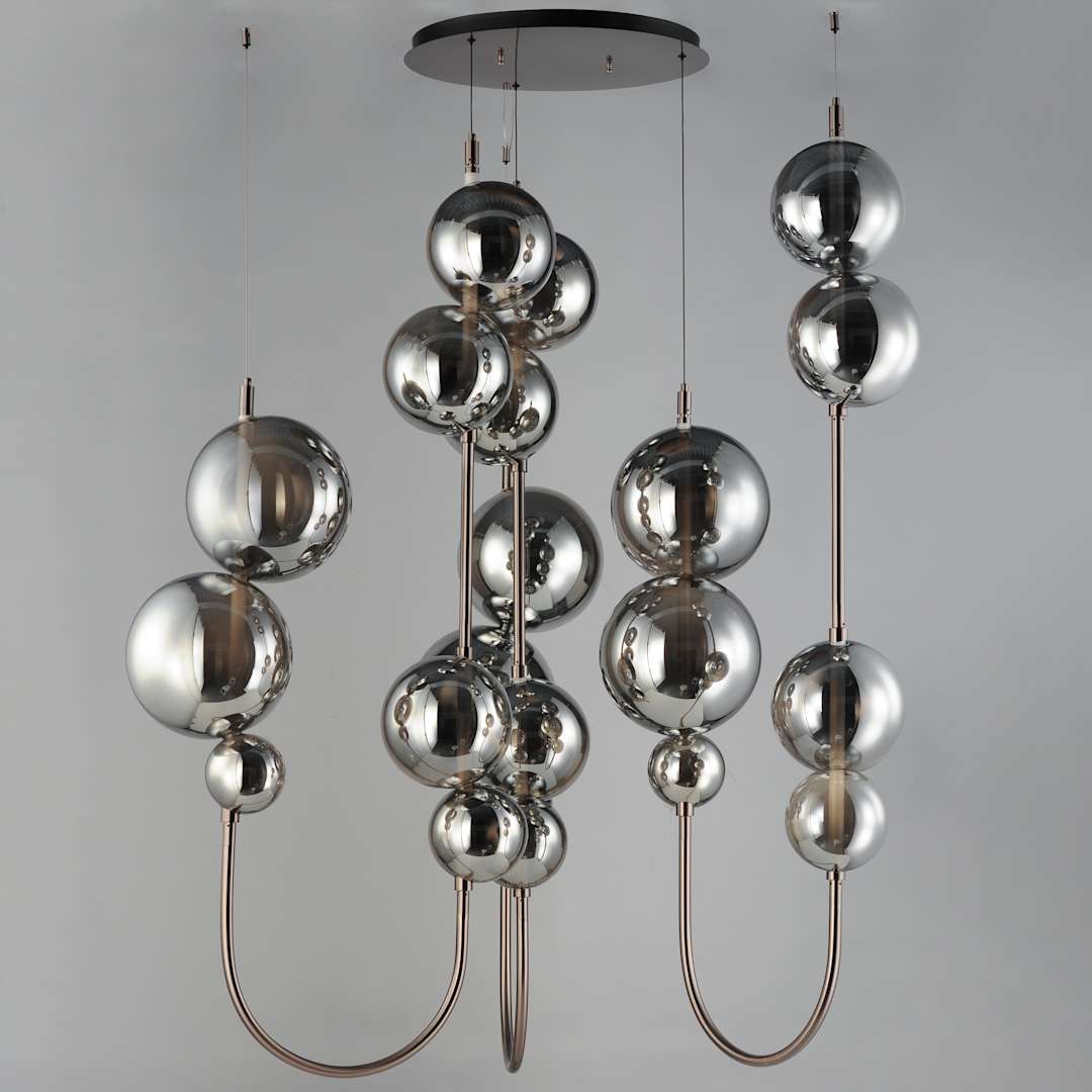 Dreamer 59" Wide LED Abstract Multi Light Pendant