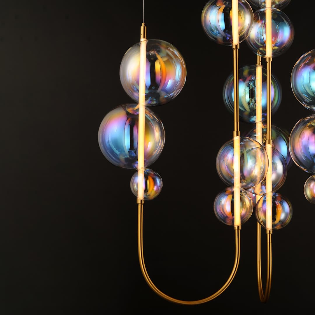 Dreamer 59" Wide LED Abstract Multi Light Pendant