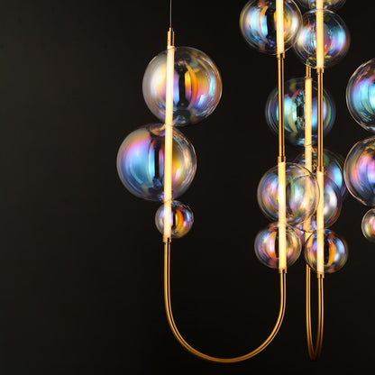 Dreamer 59" Wide LED Abstract Multi Light Pendant