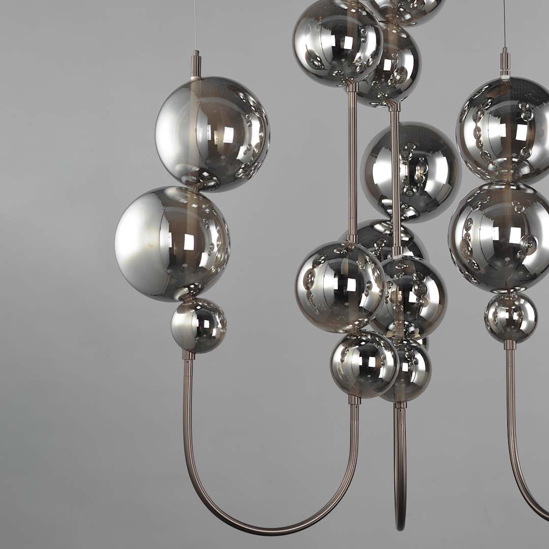 Dreamer 59" Wide LED Abstract Multi Light Pendant