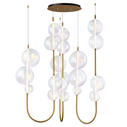 Dreamer 59" Wide LED Abstract Multi Light Pendant