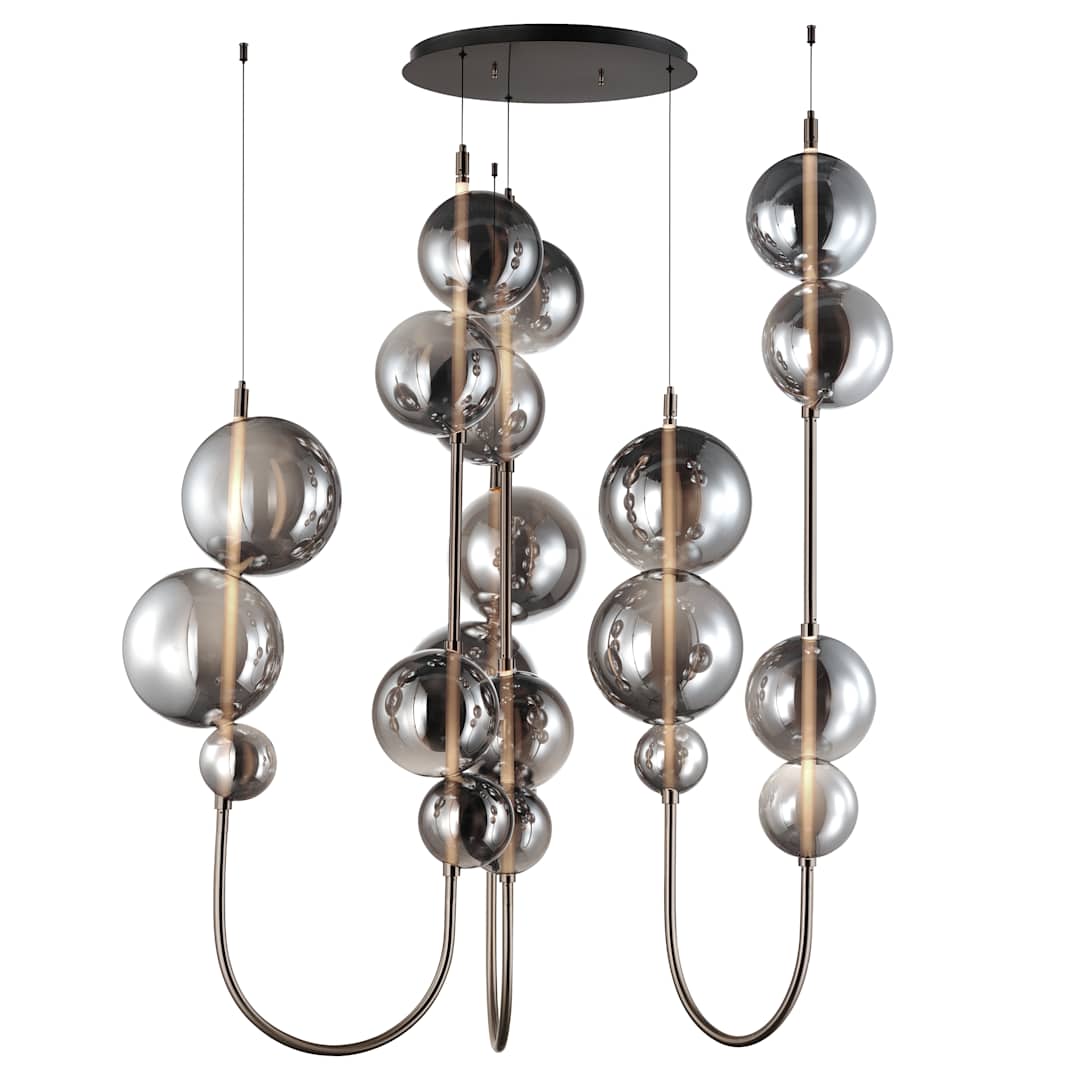 Dreamer 59" Wide LED Abstract Multi Light Pendant