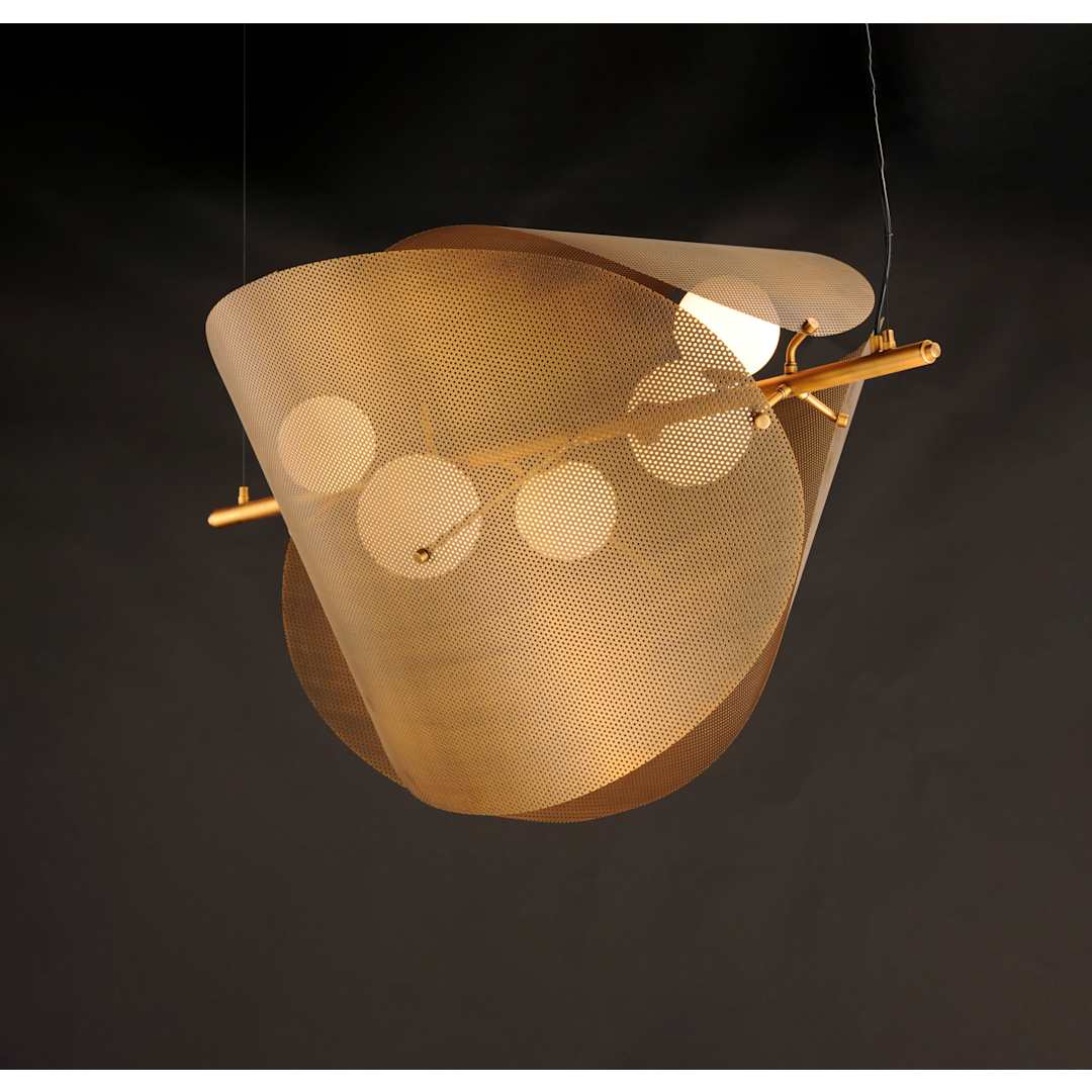 Chips 5 Light 49" Wide LED Linear Chandelier by Mat Sanders