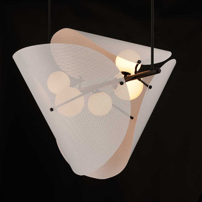 Chips 5 Light 49" Wide LED Linear Chandelier by Mat Sanders