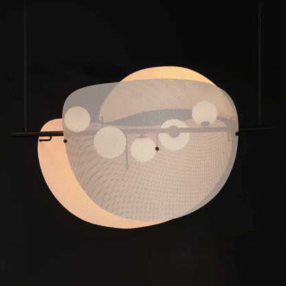 Chips 5 Light 49" Wide LED Linear Chandelier by Mat Sanders