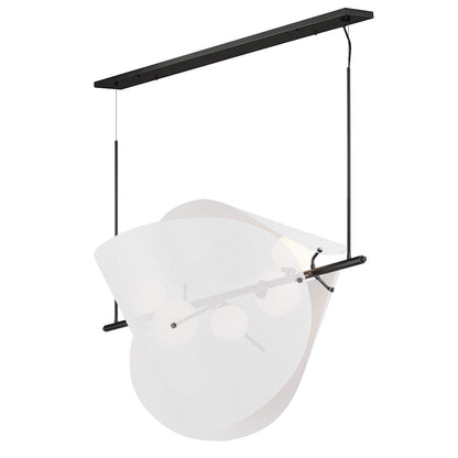 Chips 5 Light 49" Wide LED Linear Chandelier by Mat Sanders