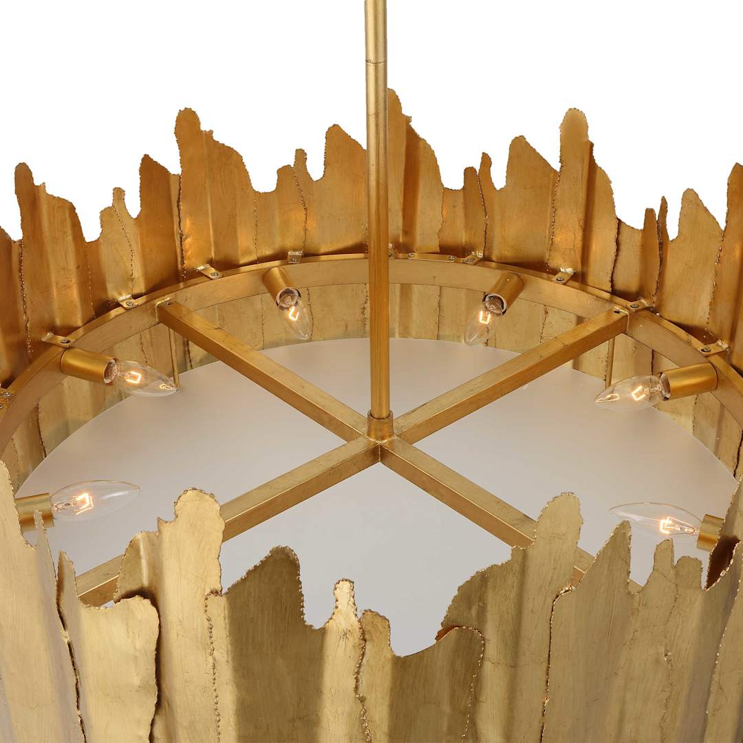 Golden Gate 8 Light 28" Wide Drum Chandelier