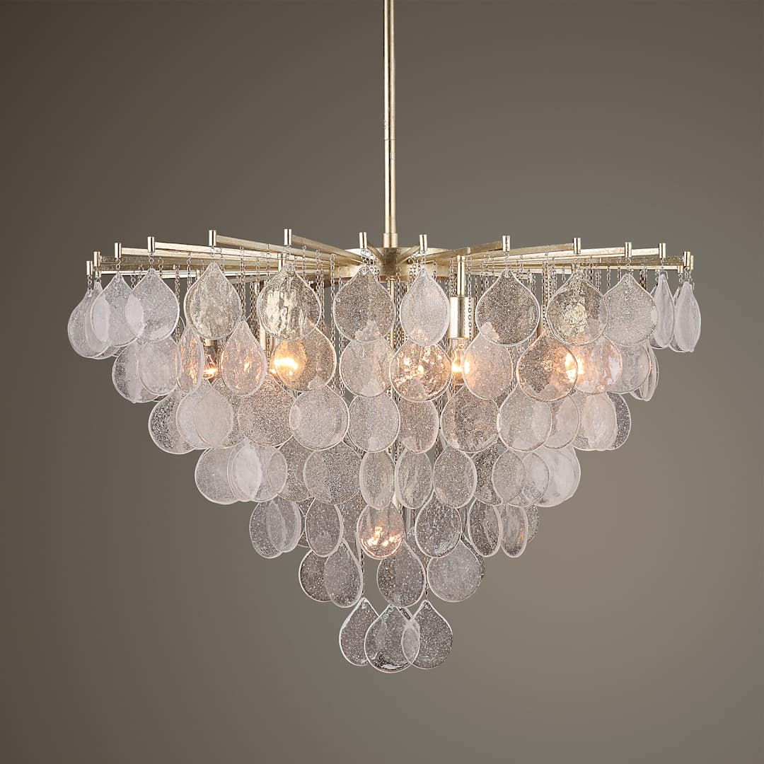 Goccia 8 Light 38" Wide Waterfall Chandelier