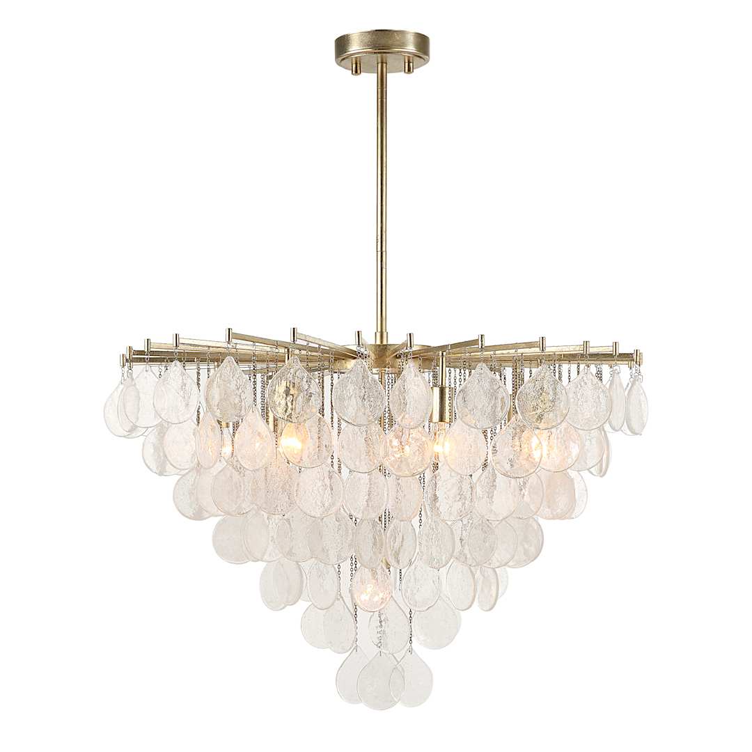 Goccia 8 Light 38" Wide Waterfall Chandelier
