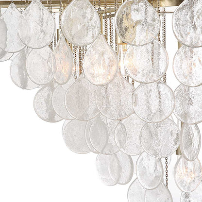 Goccia 8 Light 38" Wide Waterfall Chandelier