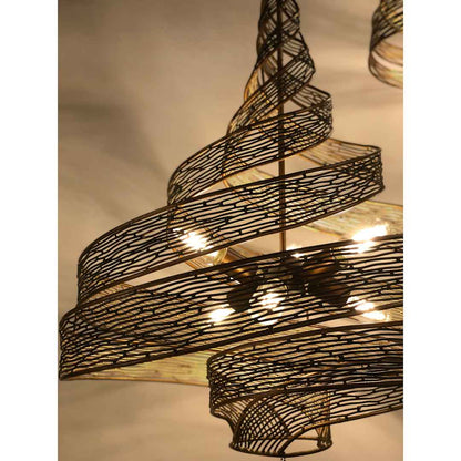 Flow 6 Light 26" Wide Abstract Chandelier