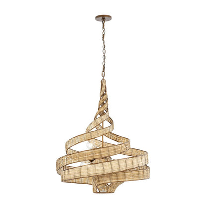 Flow 6 Light 26" Wide Abstract Chandelier