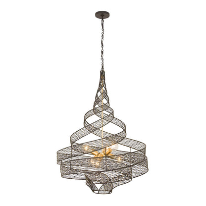 Flow 6 Light 26" Wide Abstract Chandelier